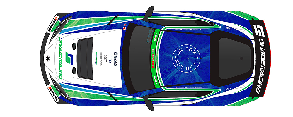 スーパー耐久シリーズ参戦車両 GR SUPRA GT4 上面