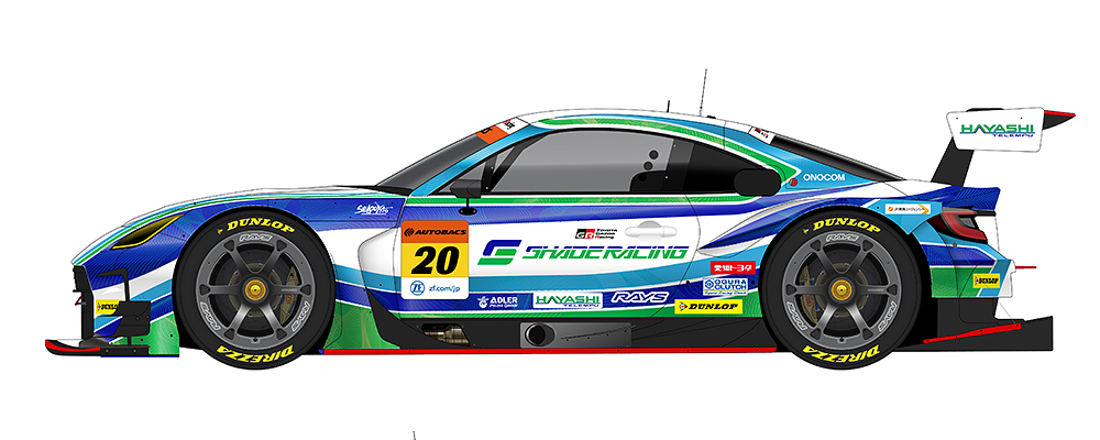 SUPER GT GT300クラス参戦車両 GR86 GT 左側面