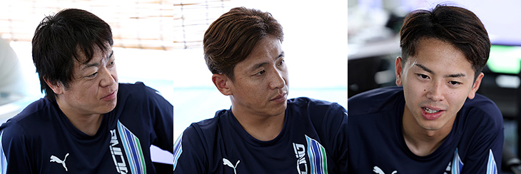 HIRO HAYASHI 選手/平中 克幸 選手/清水 英志郎 選手