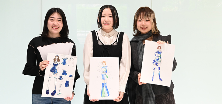 デザインコンペにご参加いただきました愛知文化服装専門学校の皆さん