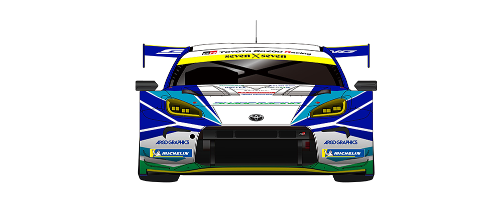 SUPER GT GT300クラス参戦車両 GR86 GT 前面