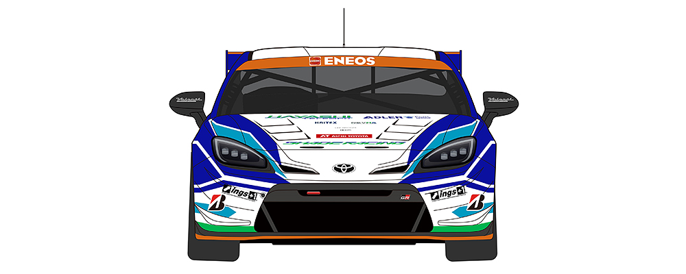 スーパー耐久シリーズ参戦車両 TOYOTA GR86 前面