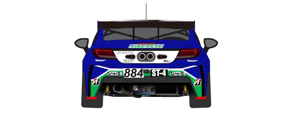 884号車 シェイドレーシング GR86 背面