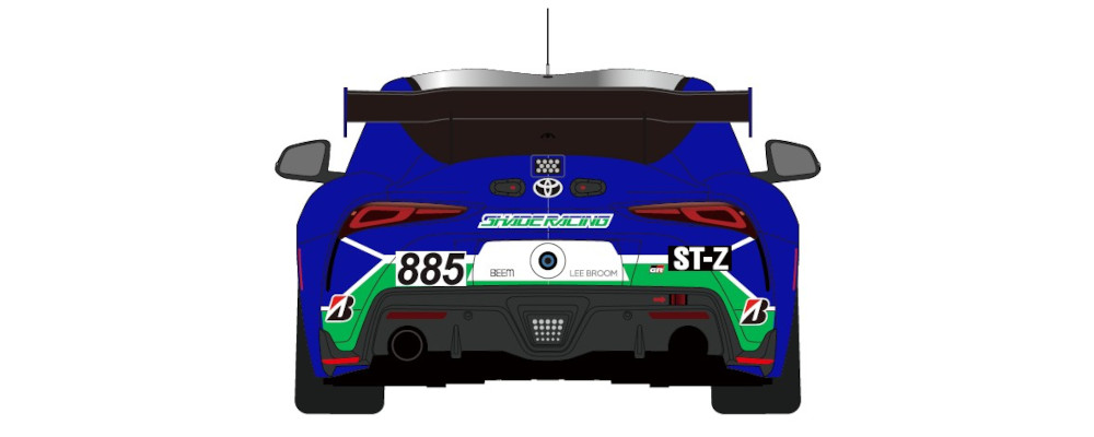 884号車 シェイドレーシング GR86 背面