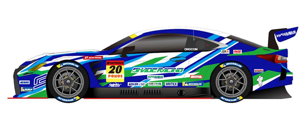 20号車 シェイドレーシング LEXUS RC F GT3 右側面