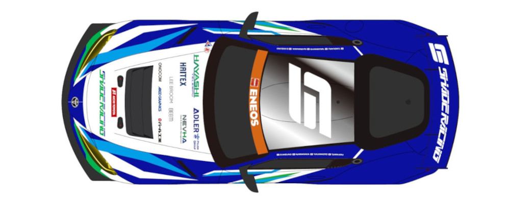 884号車 シェイドレーシング GR86 上面